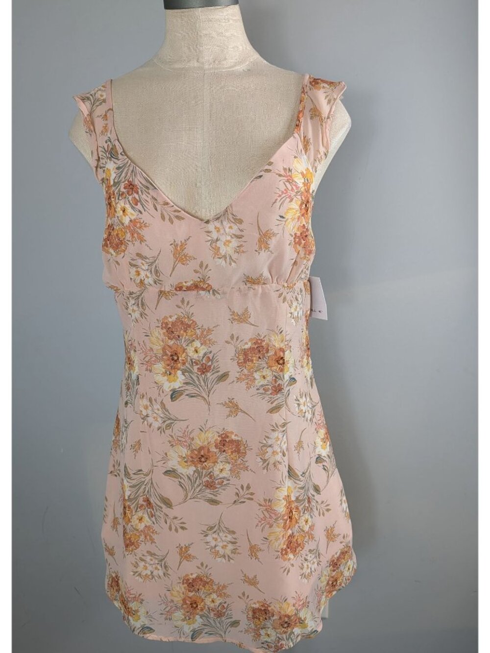 Oneill mini dress in a floral print women's size L